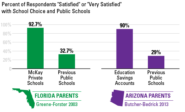 Satisfaction with School Choice vs Public Schools